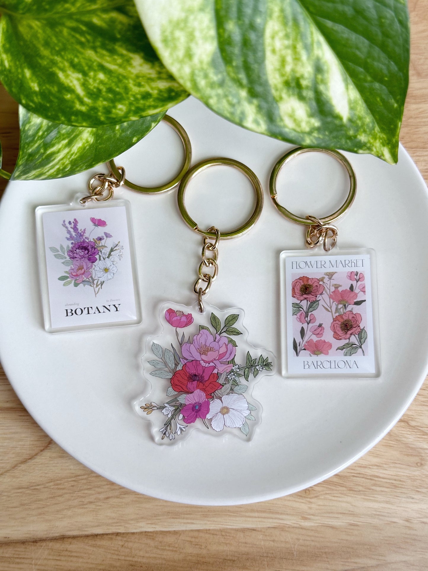 Floral Keychain