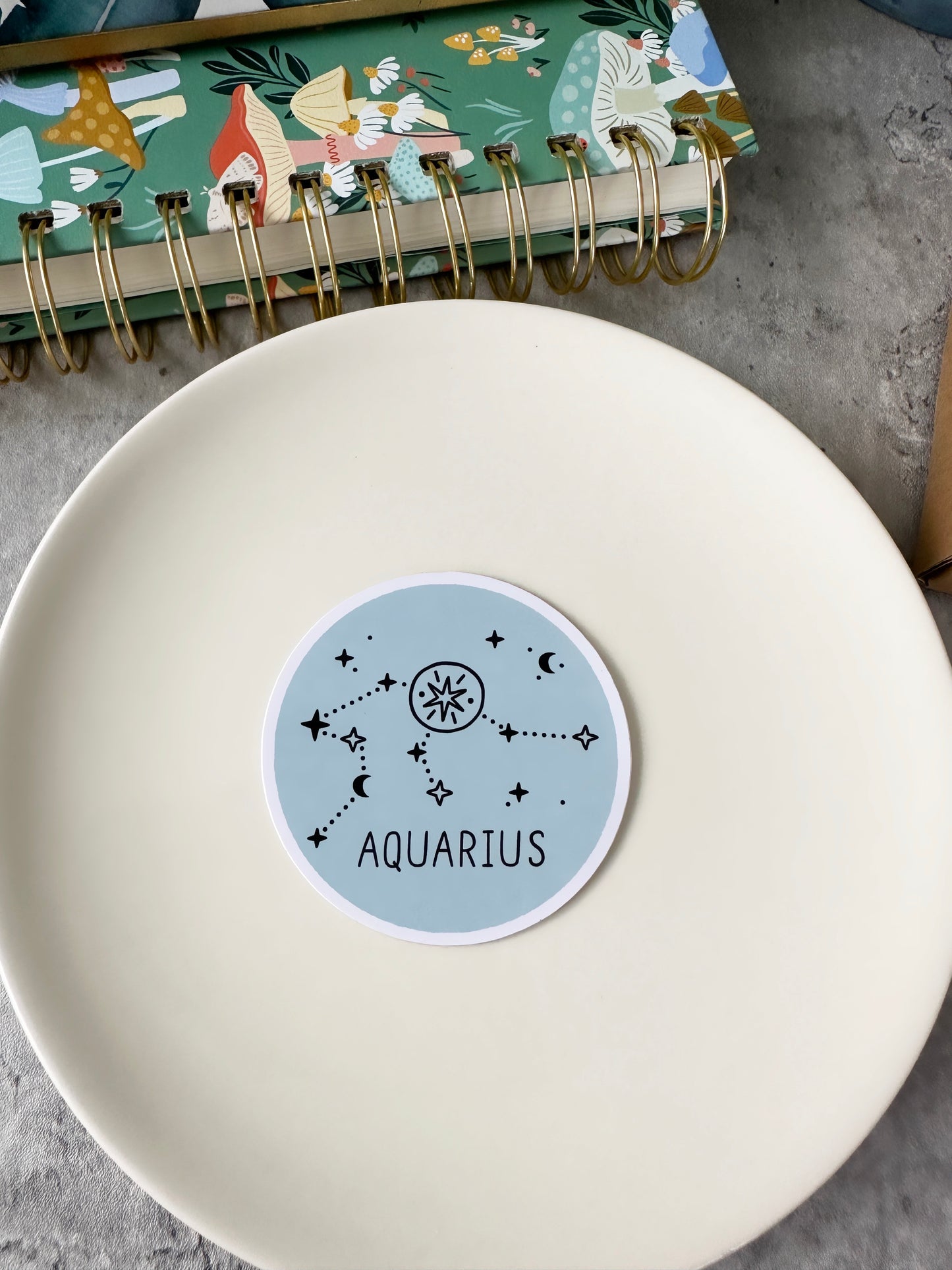 Aquarius Horoscope Sticker
