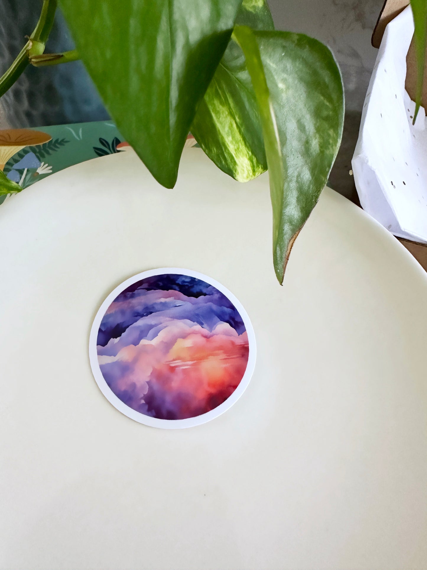 Glossy Watercolor Sticker