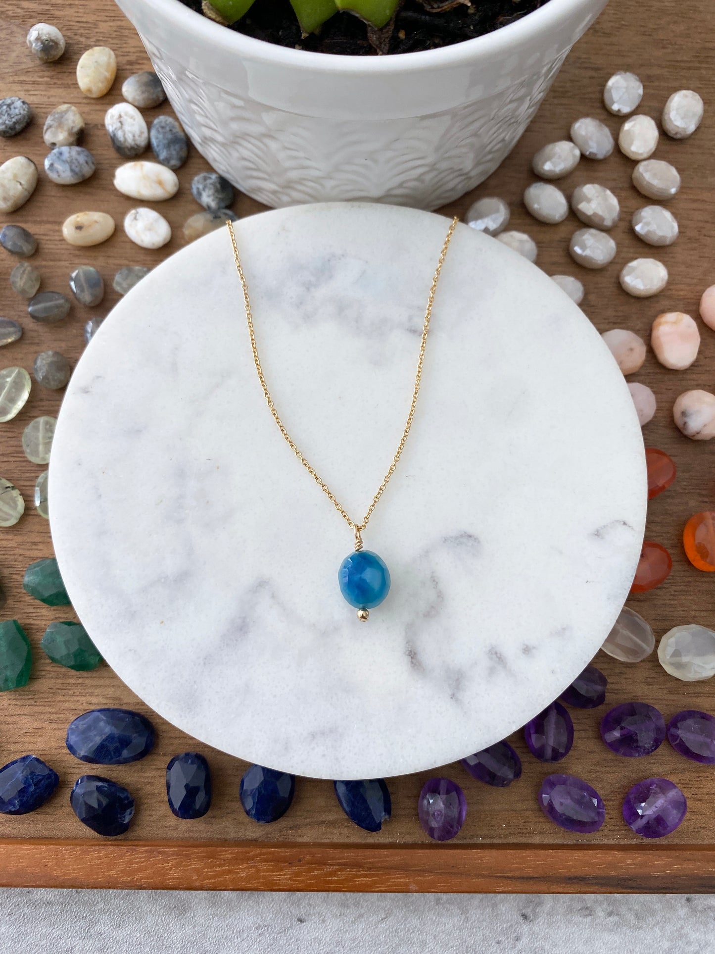 Gold Filled Gemstone Necklace