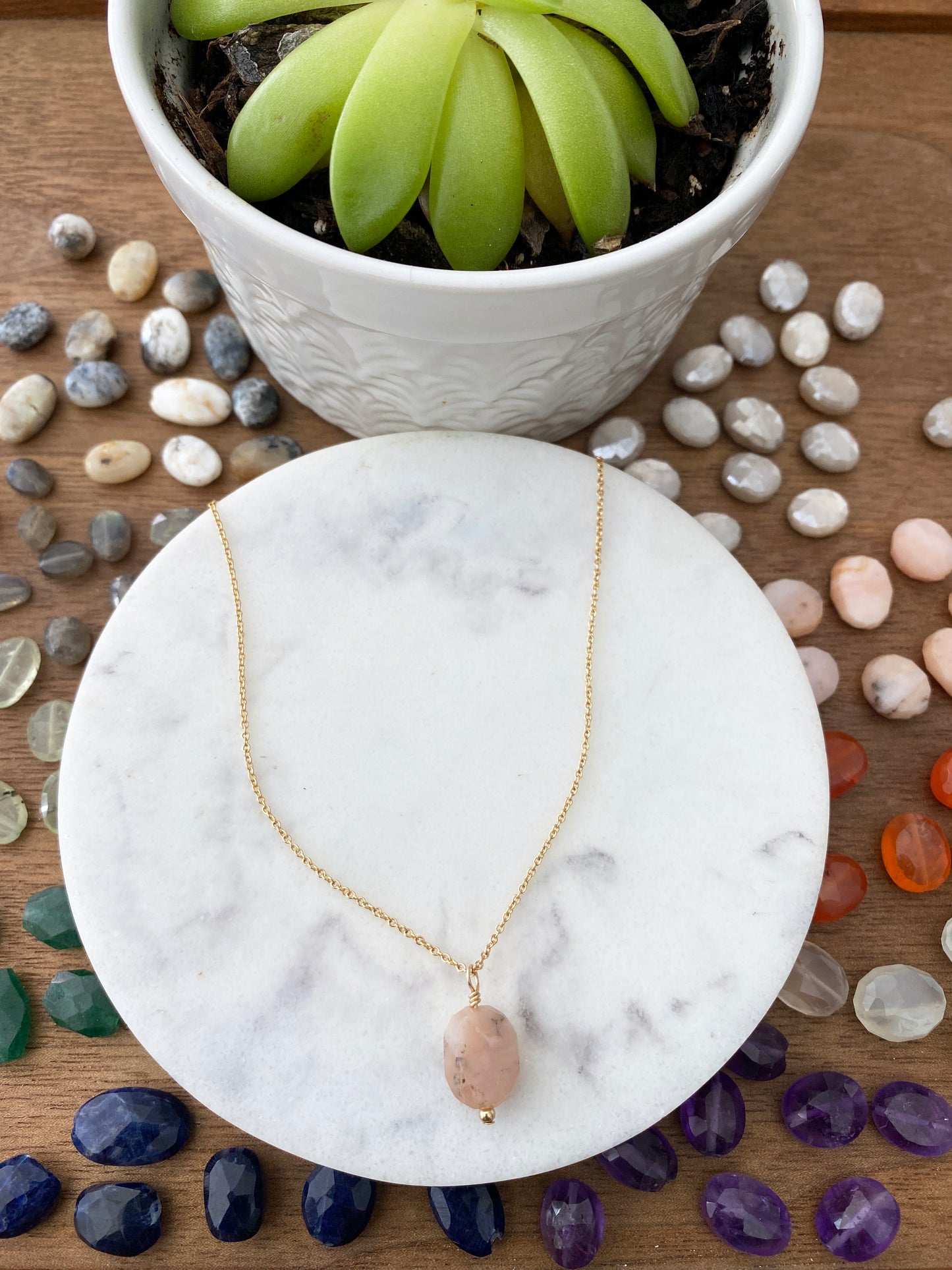 Gold Filled Gemstone Necklace