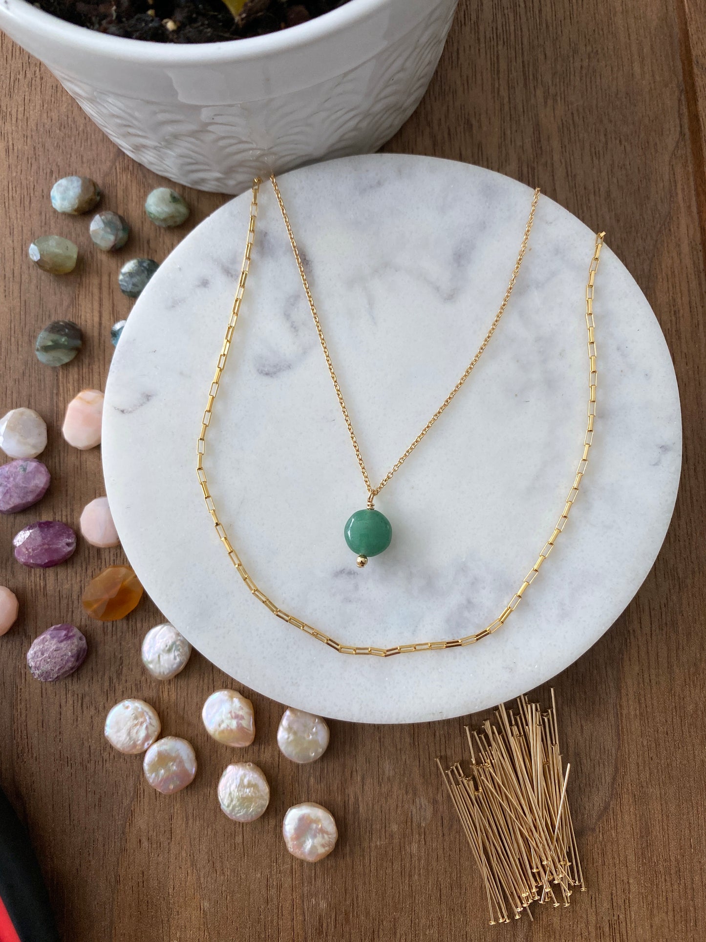 Gold Filled Gemstone Necklace