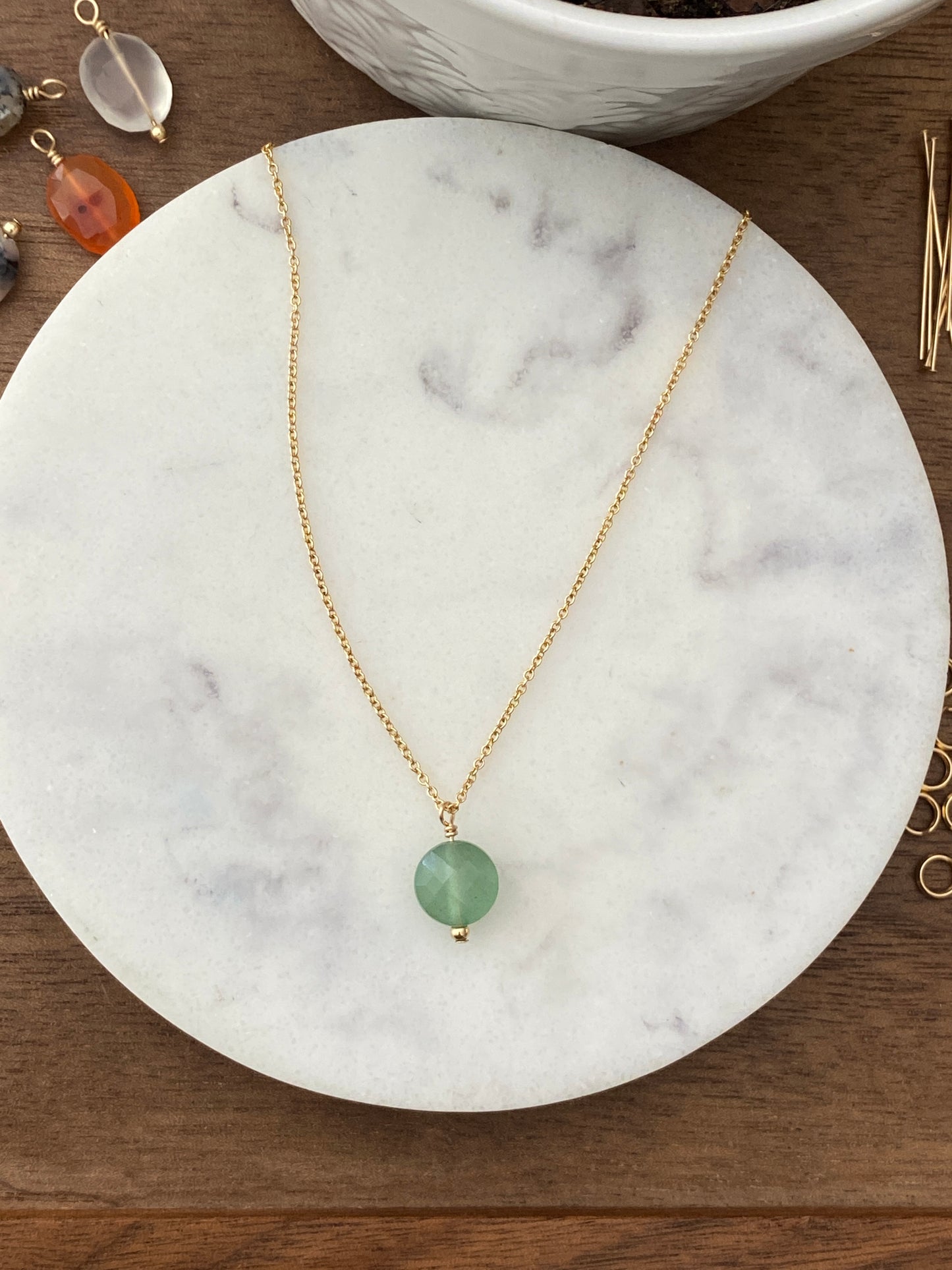 Gold Filled Gemstone Necklace