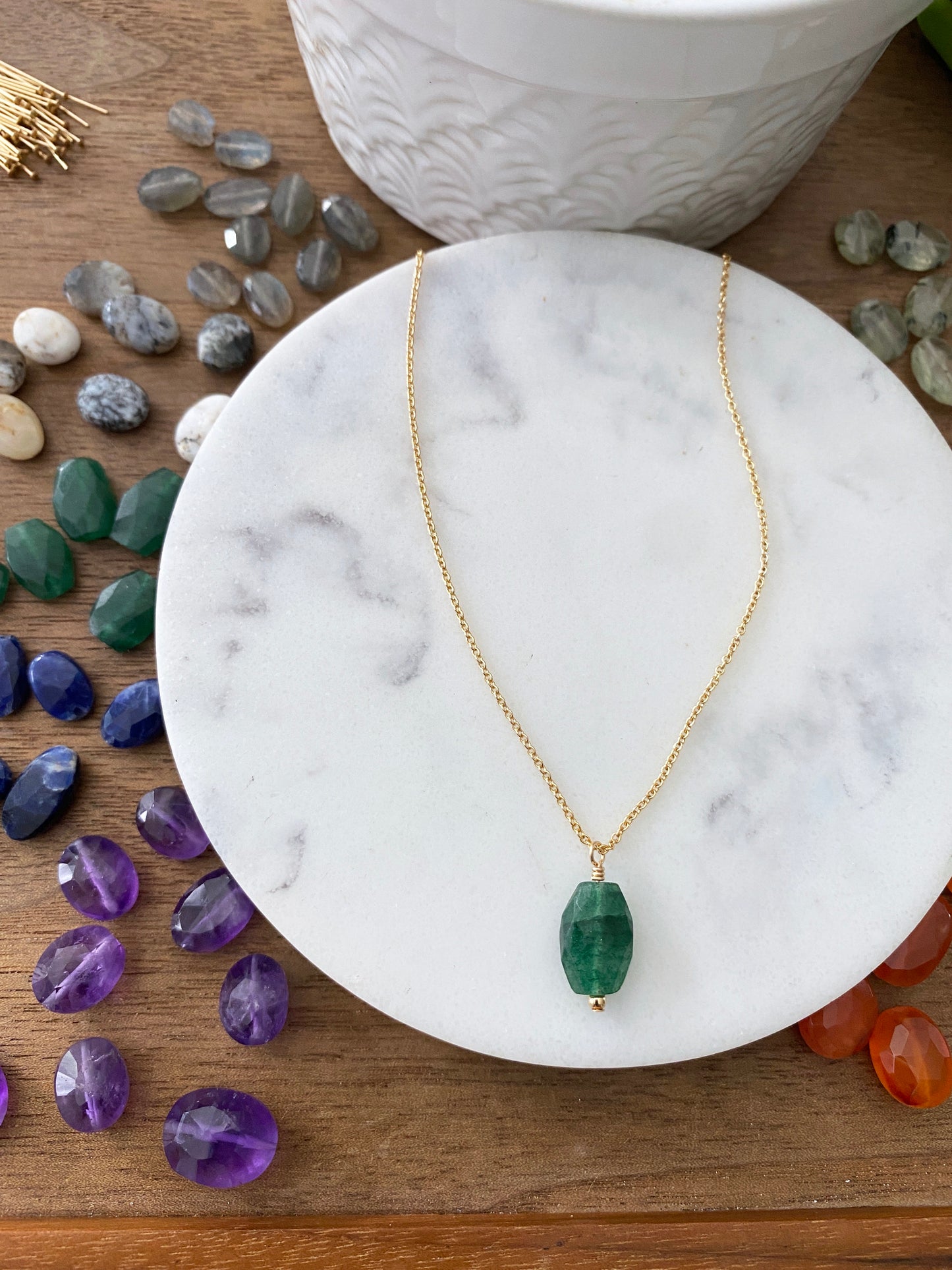 Gold Filled Gemstone Necklace