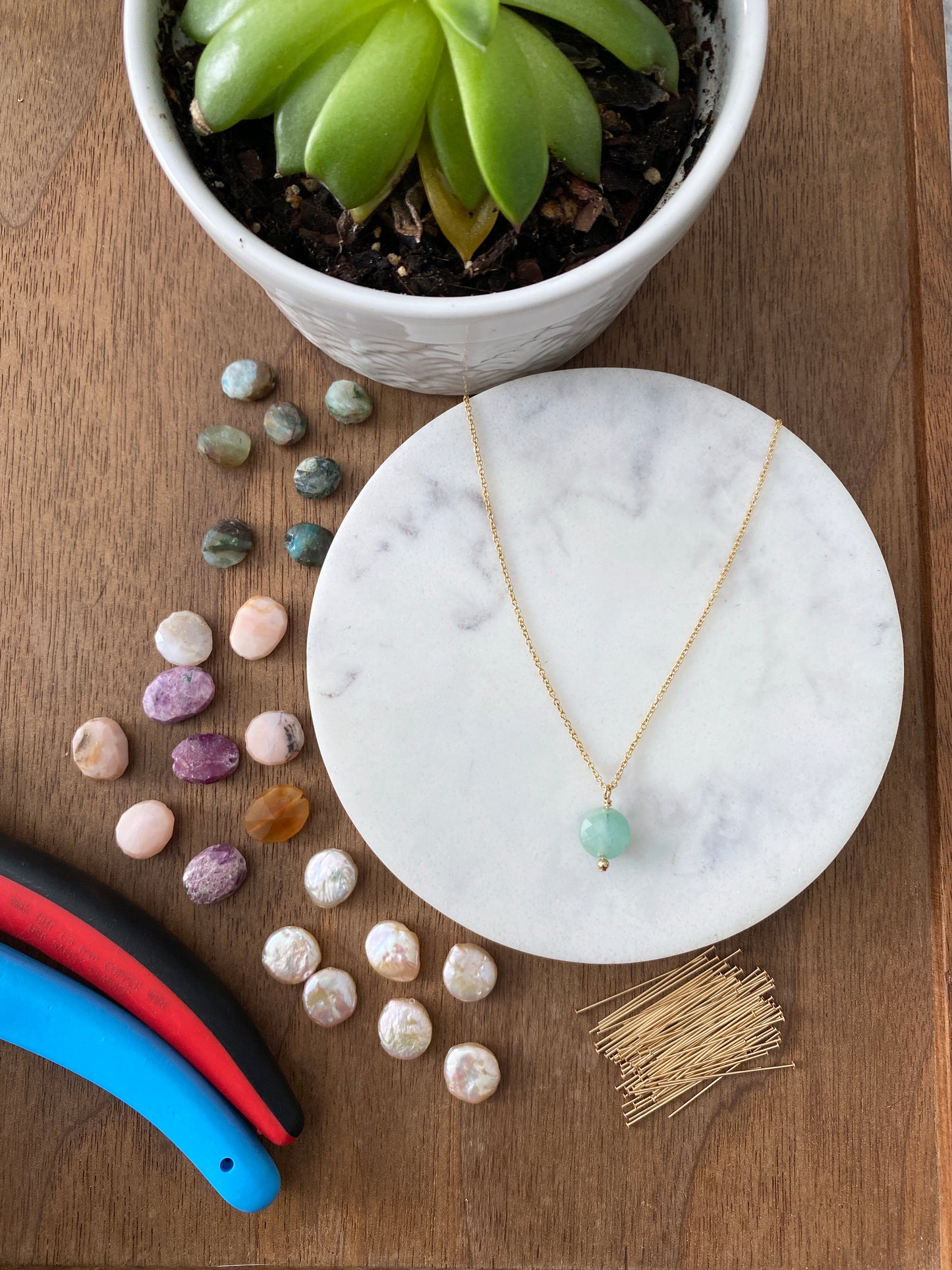 Gold Filled Gemstone Necklace