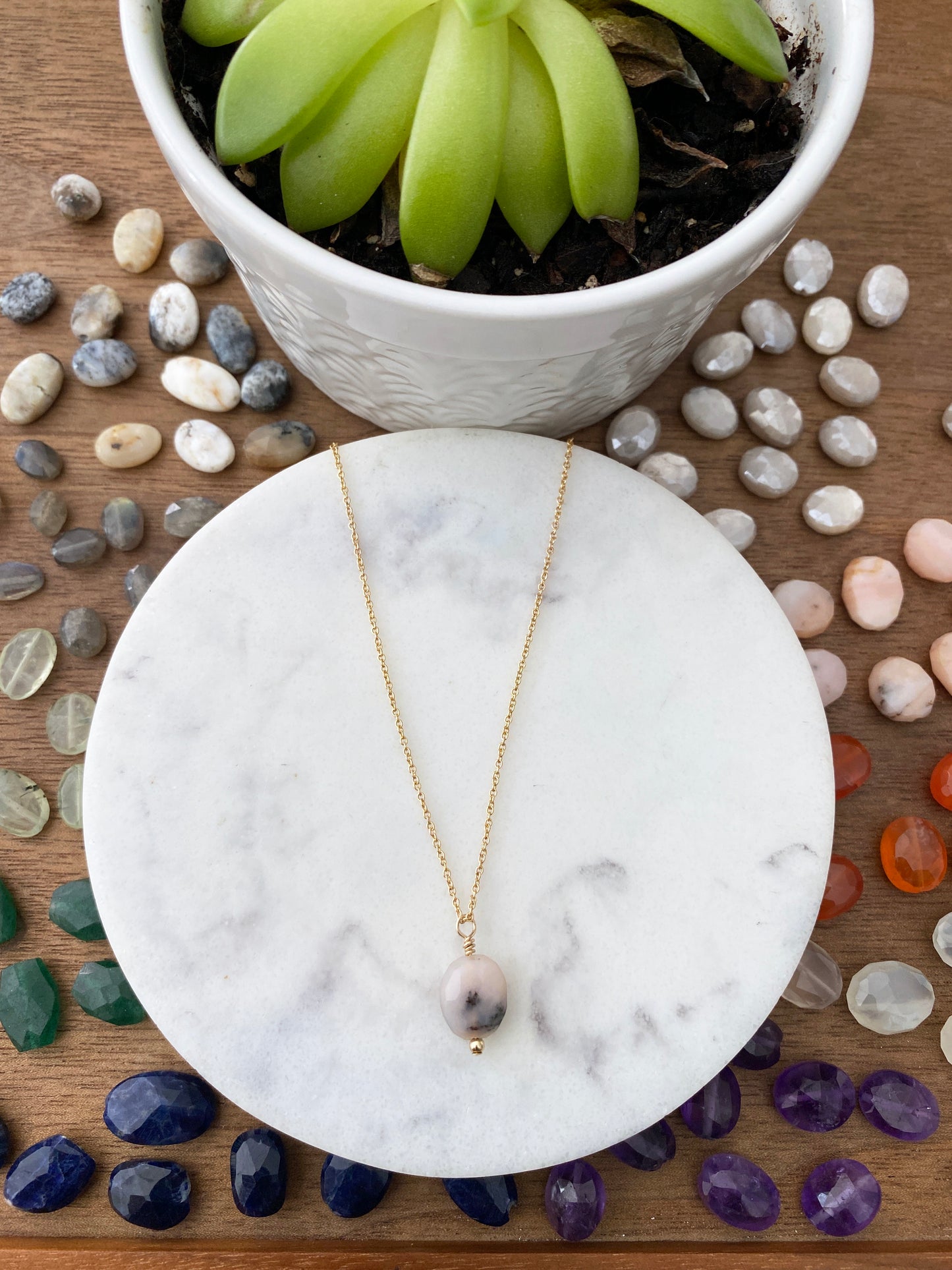 Gold Filled Gemstone Necklace