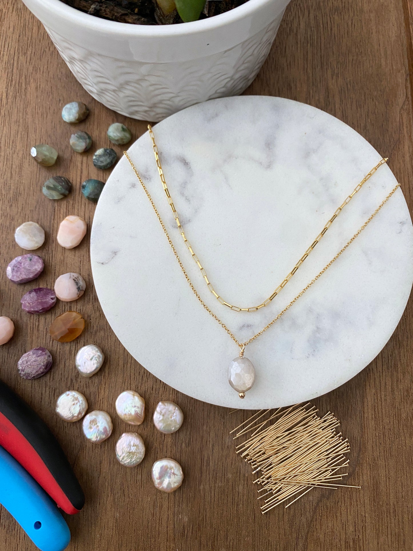 Gold Filled Gemstone Necklace