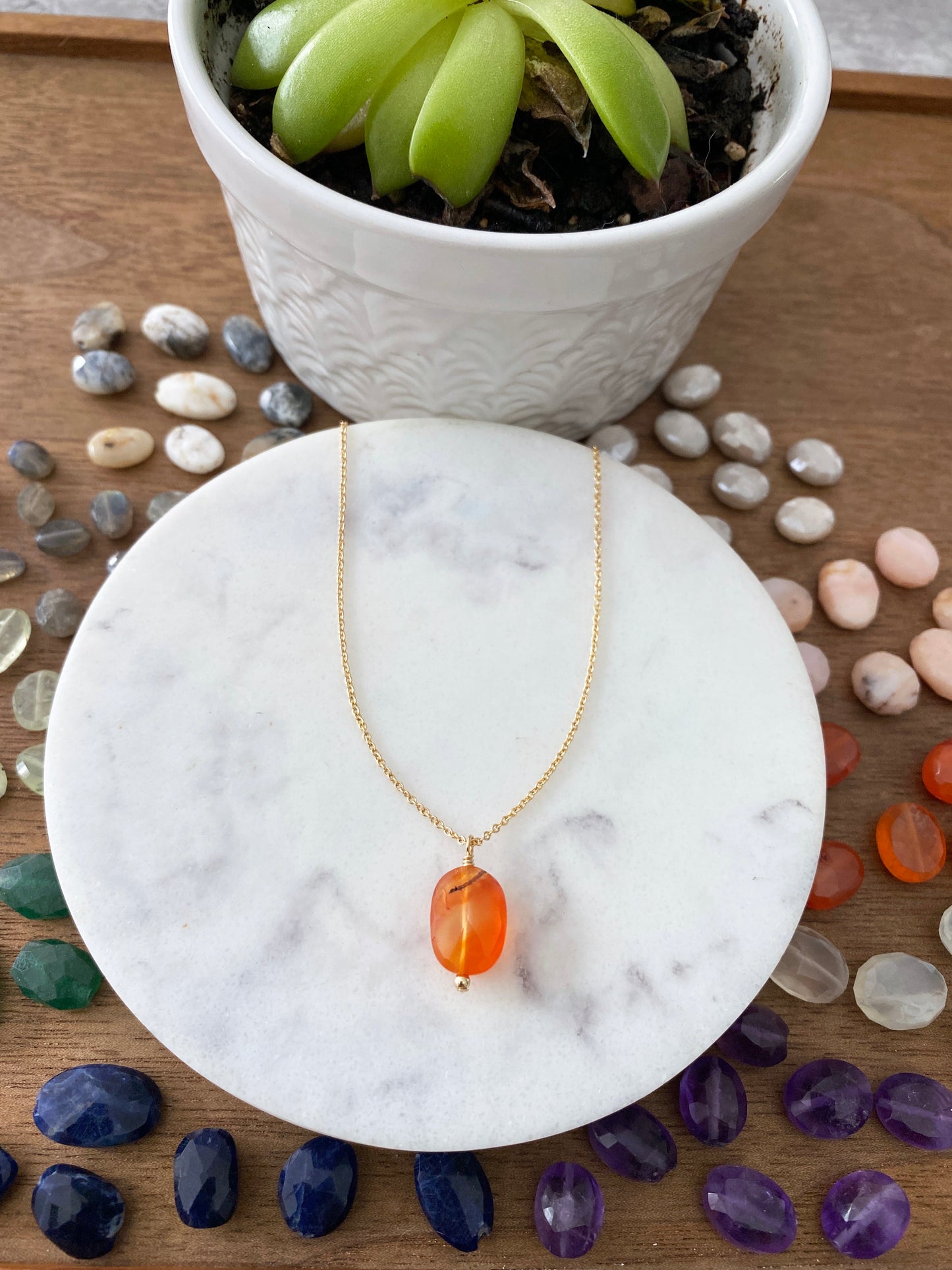 Gold Filled Gemstone Necklace