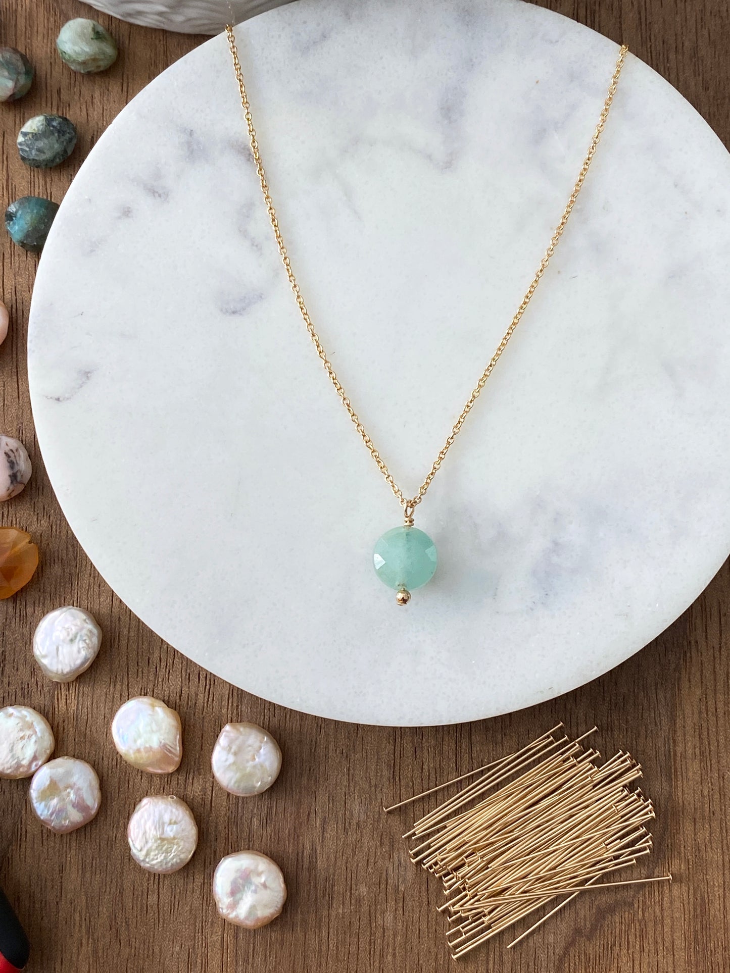 Gold Filled Gemstone Necklace