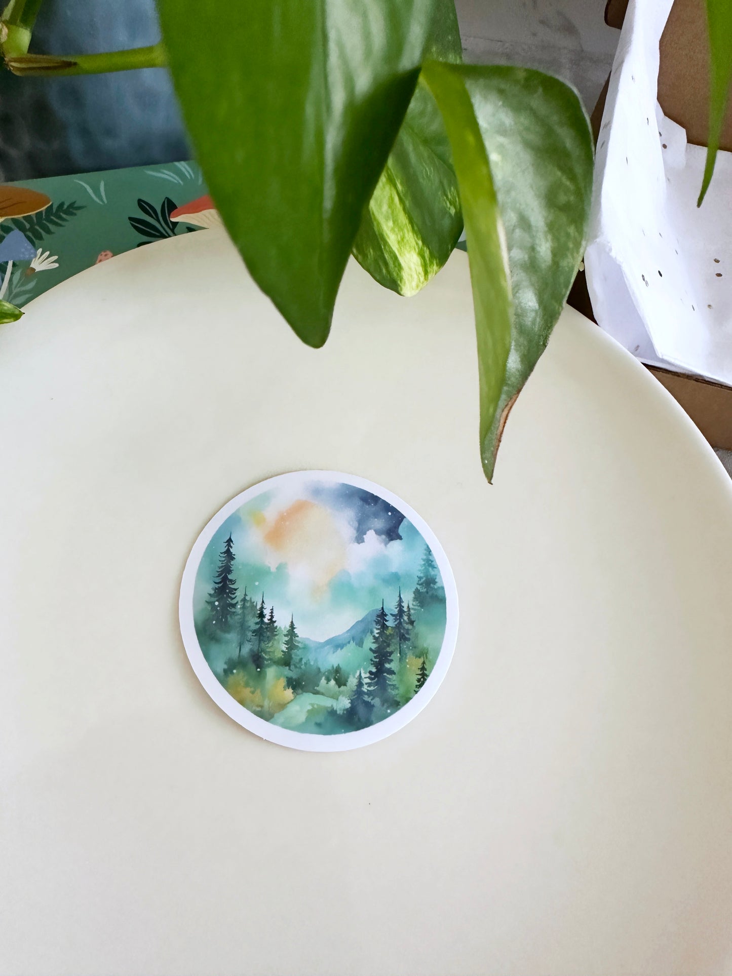 Glossy Watercolor Sticker