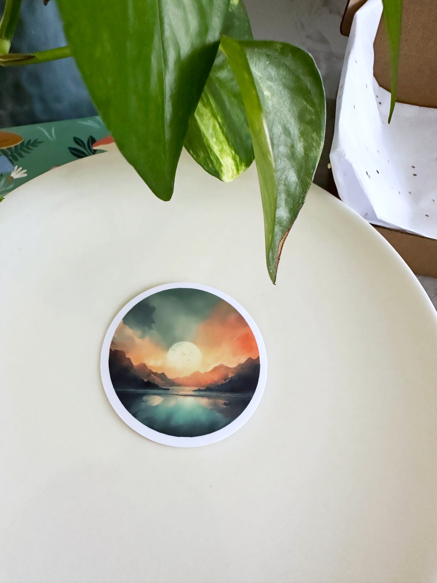 Glossy Watercolor Sticker