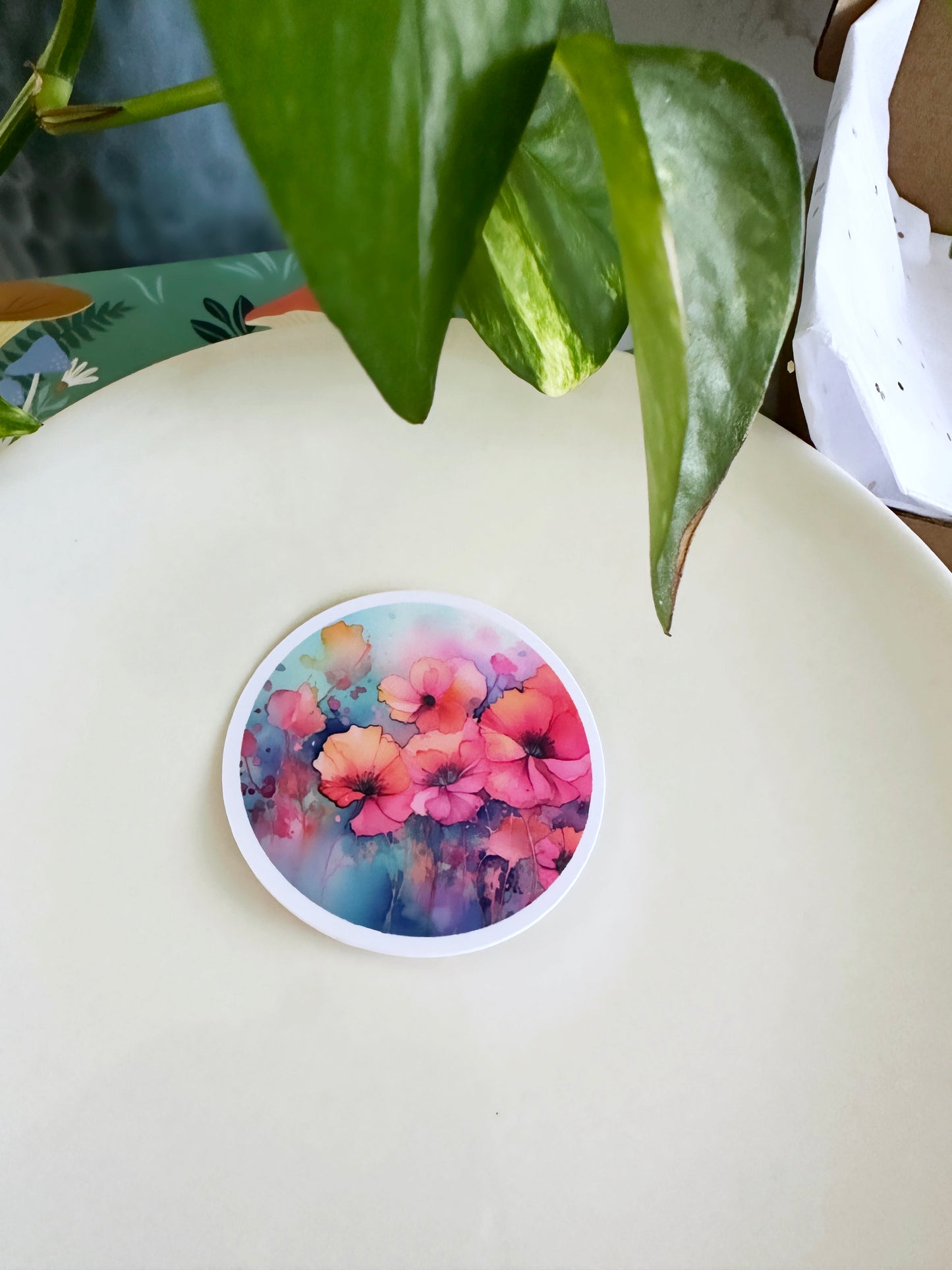 Matte Watercolor Sticker