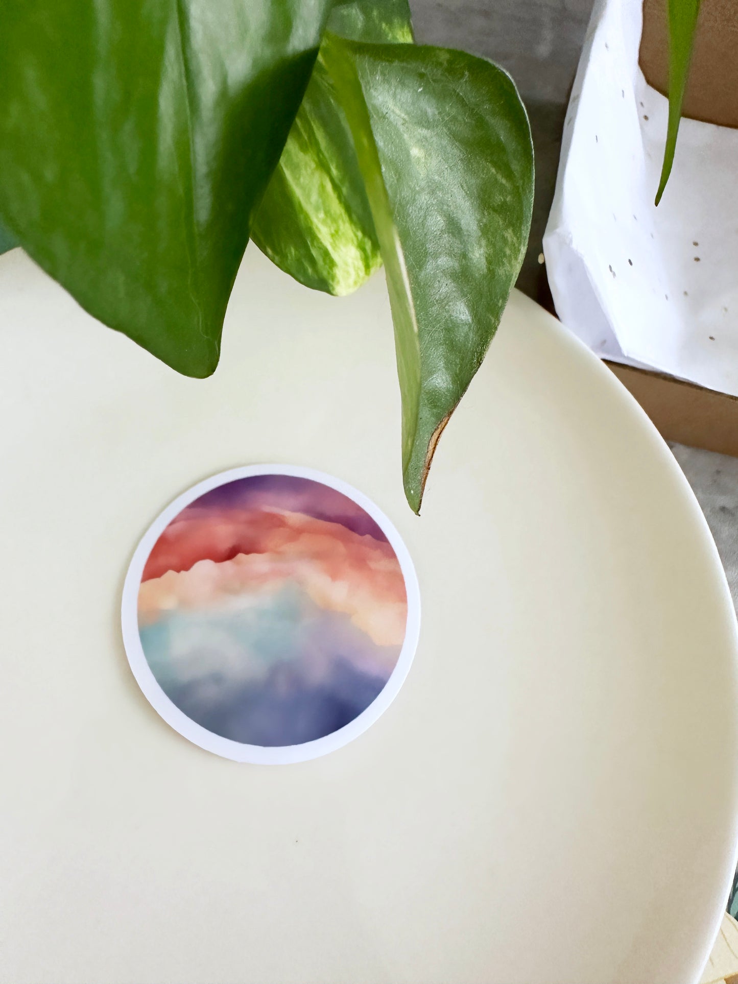 Glossy Watercolor Sticker