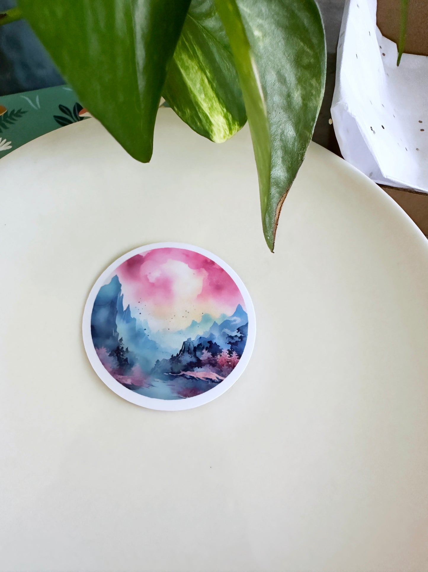 Glossy Watercolor Sticker